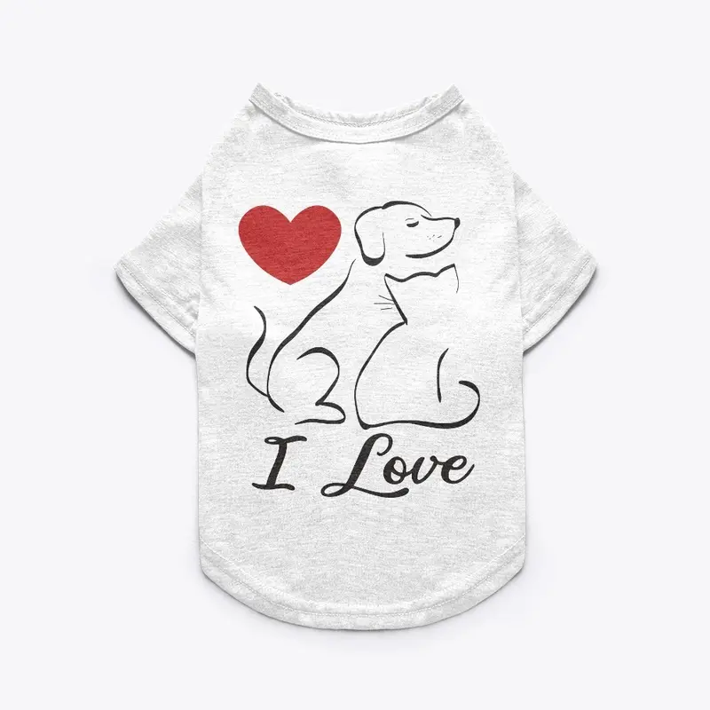 I Love Pets - Pets quotes art