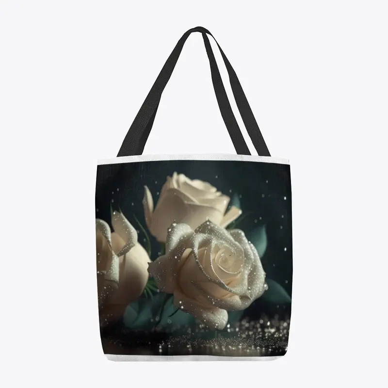 White roses design - Vintage art