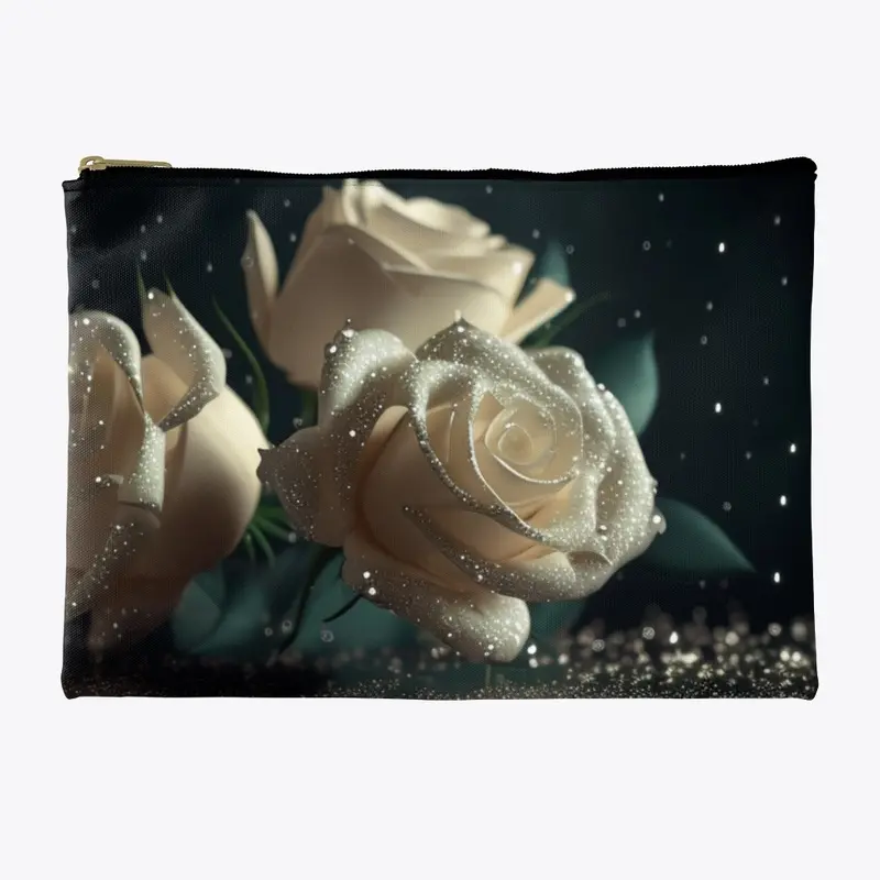 White roses design - Vintage art