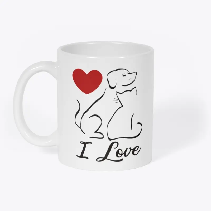 I Love Pets - Pets quotes art