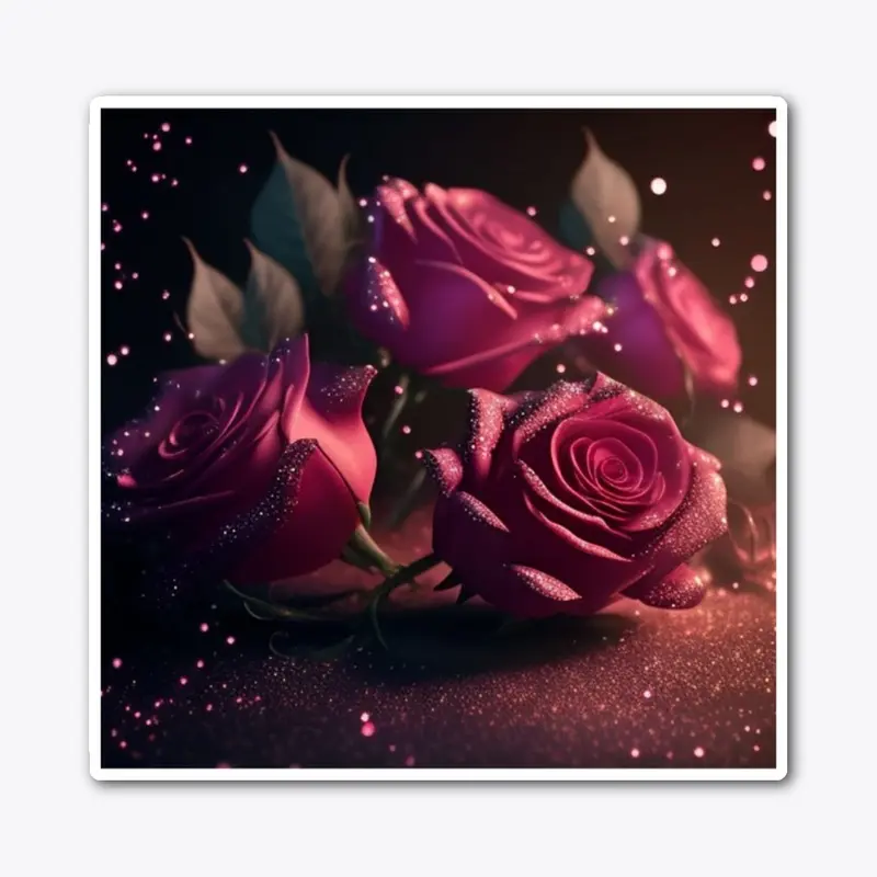 Pink Roses Design for Love Gifts