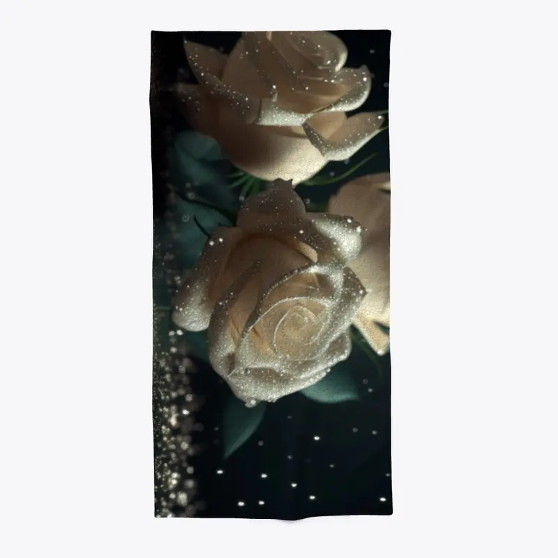 White roses design - Vintage art